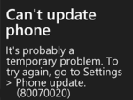 ошибка 80070020 windows phone