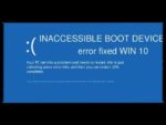 windows 10 ошибка inaccessible boot