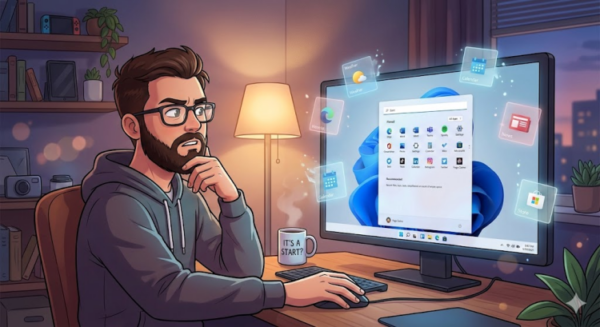 новое меню Windows 11